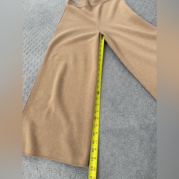 J. Crew Tan Wide-Leg Knit Sweater Travel Pants - Picture 11 of 11